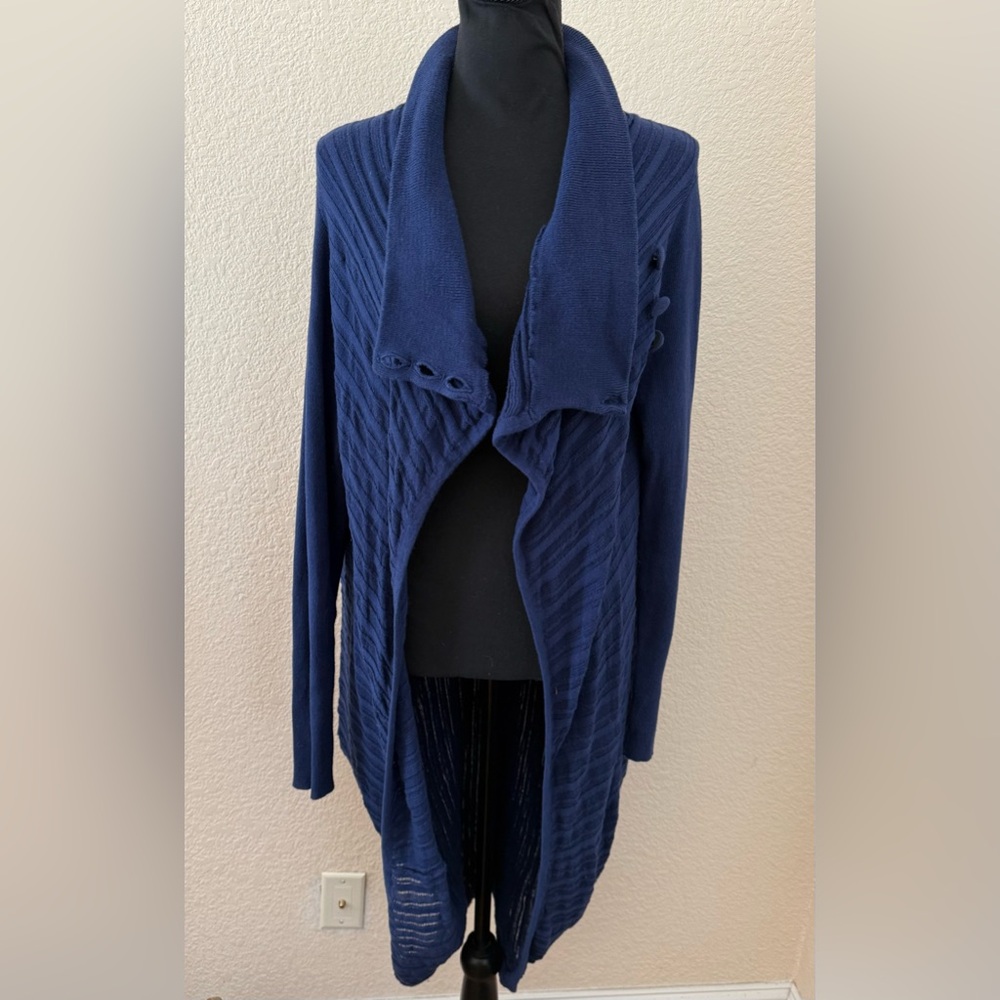 Ioanna Kourbela Dark Blue Cardigan Size Small-Mexdium - Picture 11 of 13